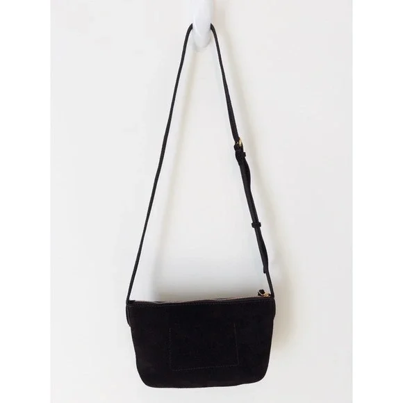 Madewell Mini Crossbody Bag in Dark Carob Brown Soft Grain Suede, EUC - Picture 3 of 10